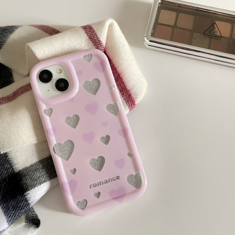 Glitter Heart Pink Case