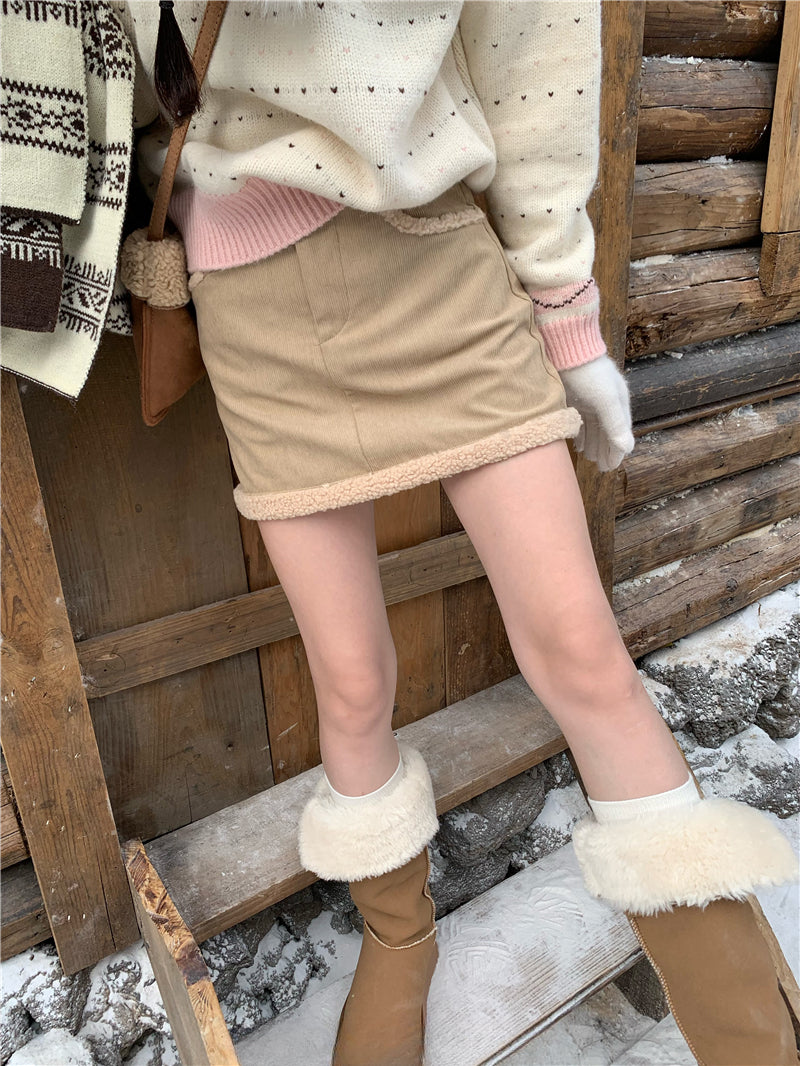 Cozy Corduroy Mini Skirt