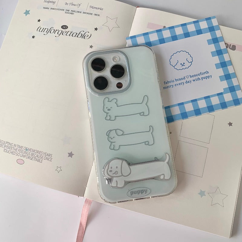 Mint Puppy Outline Case