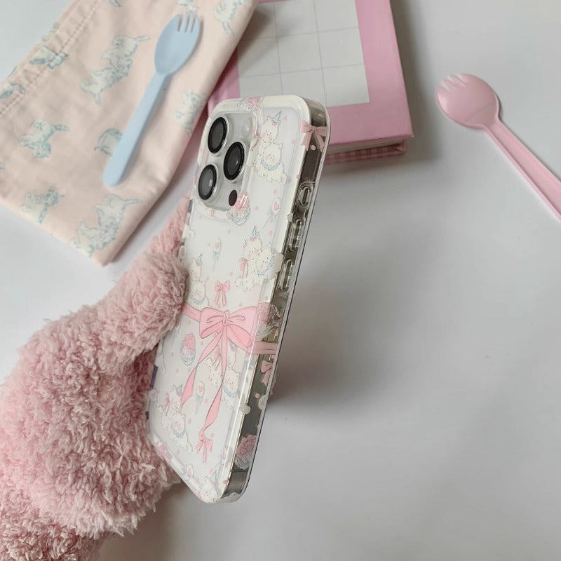 Pastel Ribbon Poodle Case
