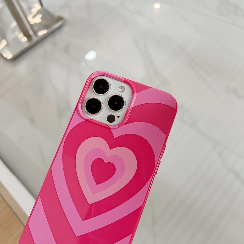 Hotpink Gradient Heart Case