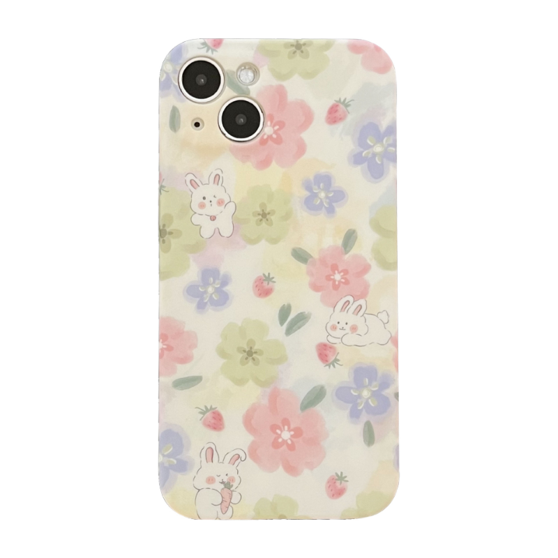 Oilpaint Bunny Floral Case