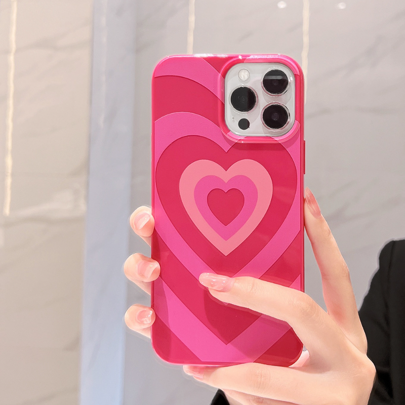 Hotpink Gradient Heart Case