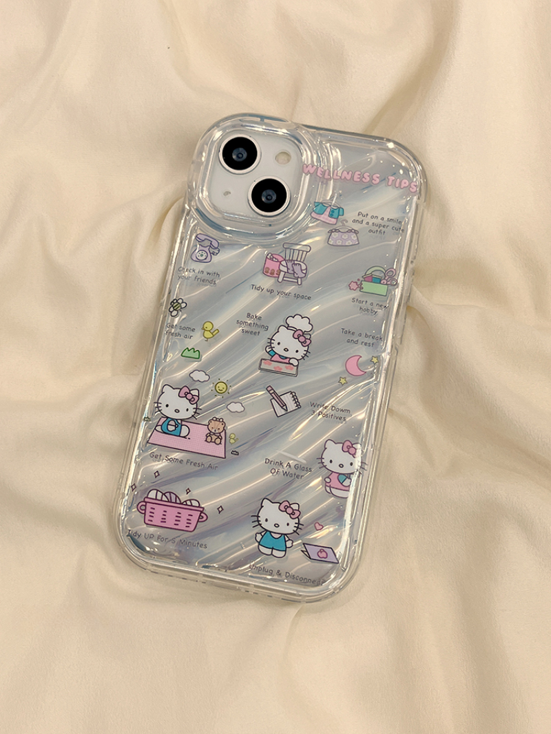 Laser Cute Kitty Transparent Case