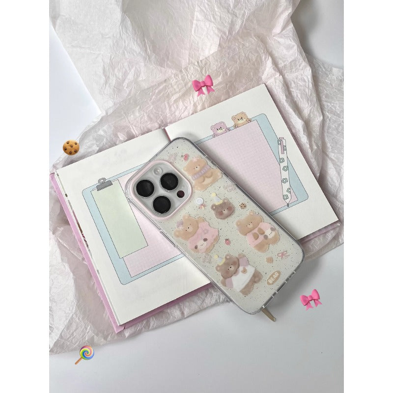 Pastel Teddy Bear Case