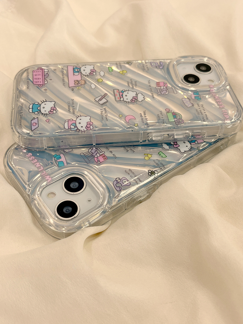 Laser Cute Kitty Transparent Case