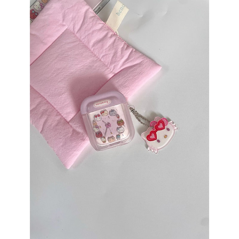 Pink Cartoon AirPods Case