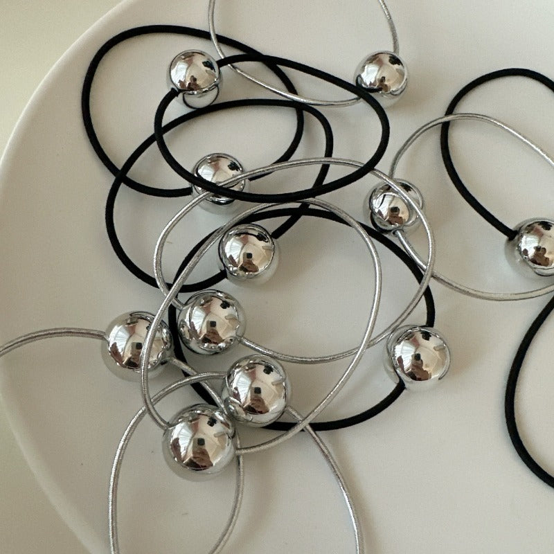 Elastic Hair Bands with Beads