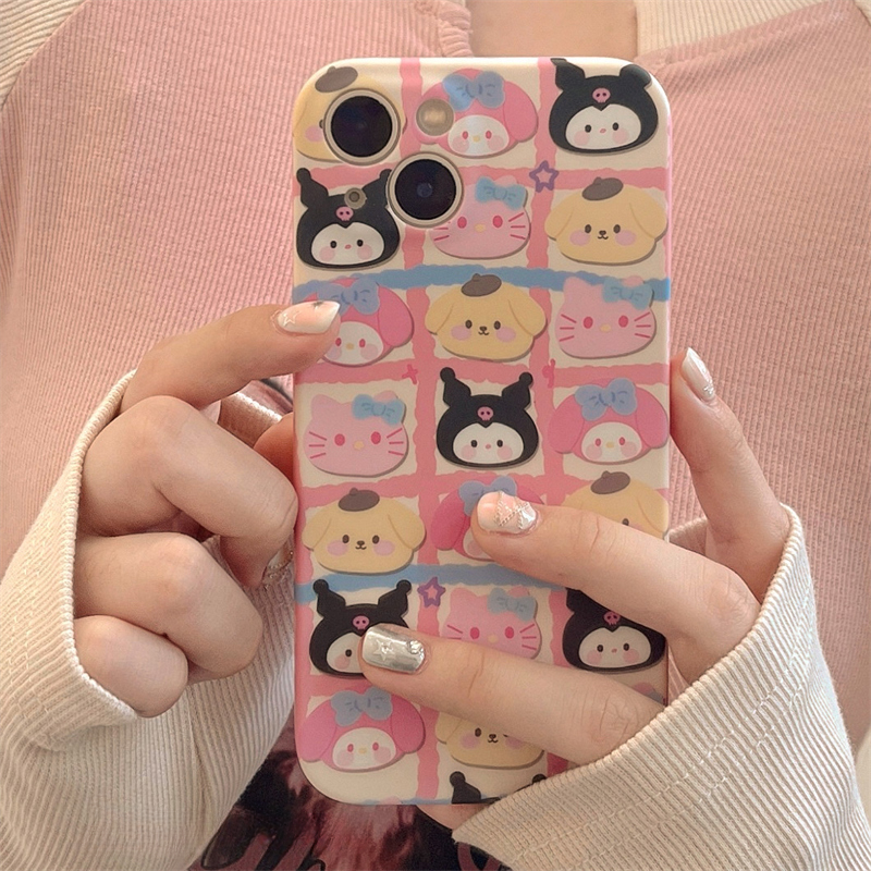 Sanrio Pink Grid Case