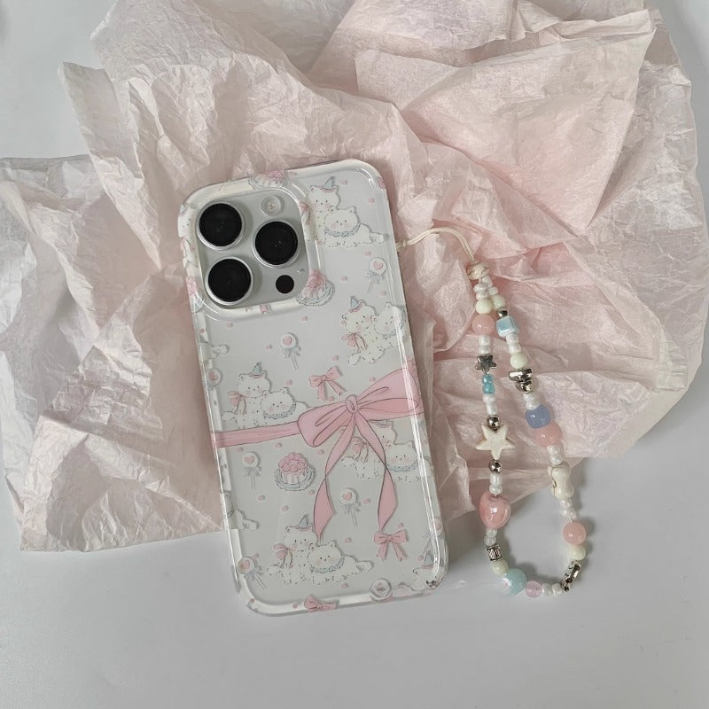 Pastel Ribbon Poodle Case