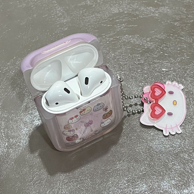 Kitty Clock Airpods Case