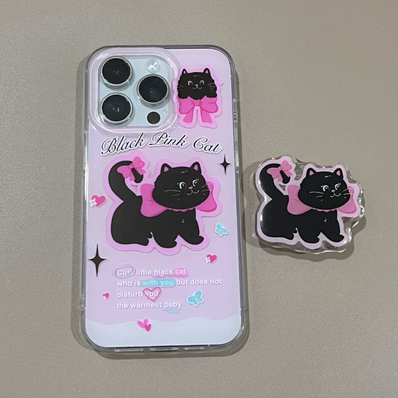 Black Bow Kitten Case