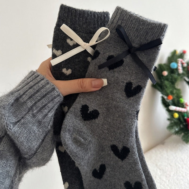 Cozy Heart Warm Woolen Socks