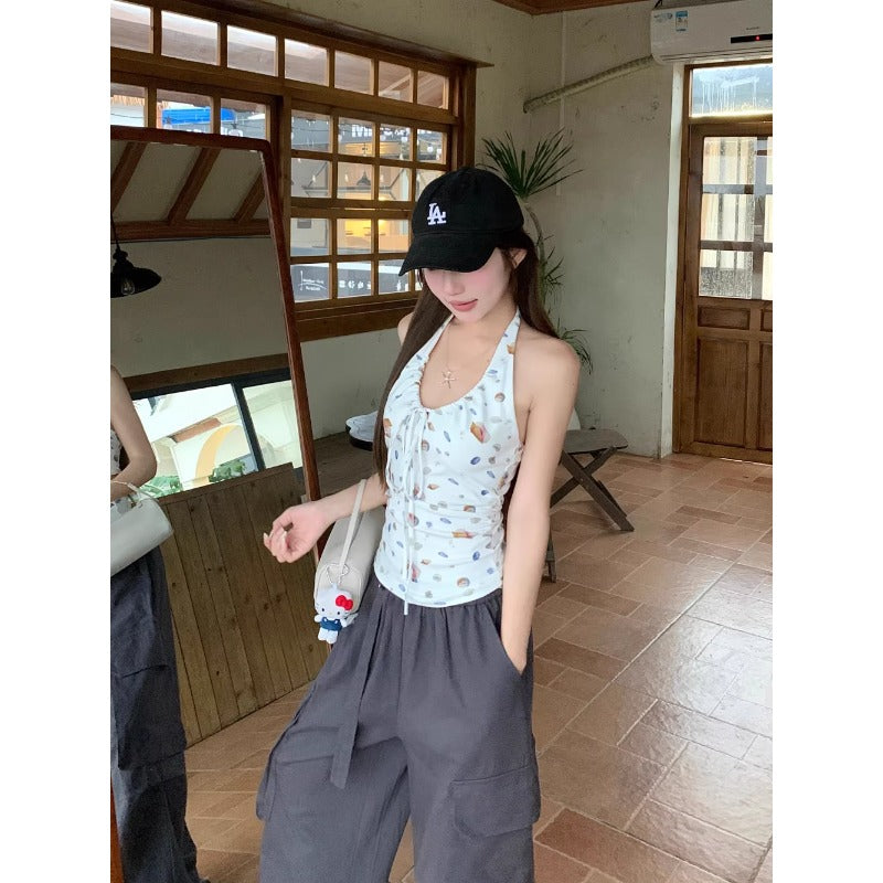 Casual Halter Cargo Set