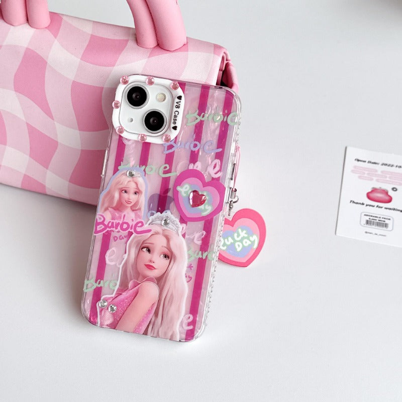 Heart Barbie Stripe Case