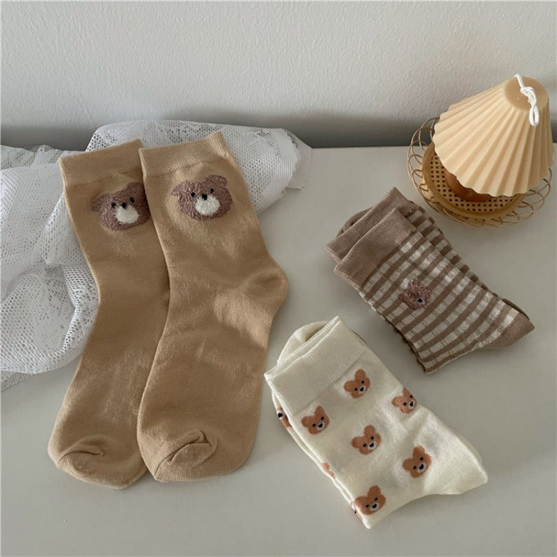 Brown Teddy Socks