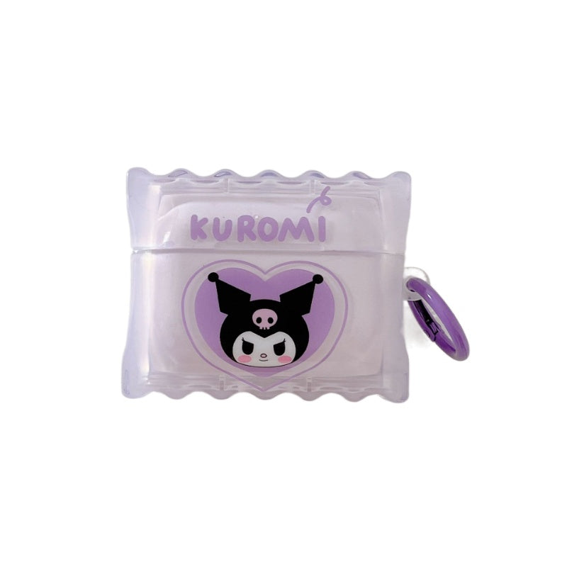 Purple Kuromi Charm Airpods Case