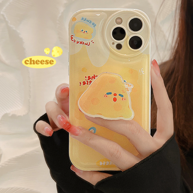 Sleepy Cheese Pop Socket Case