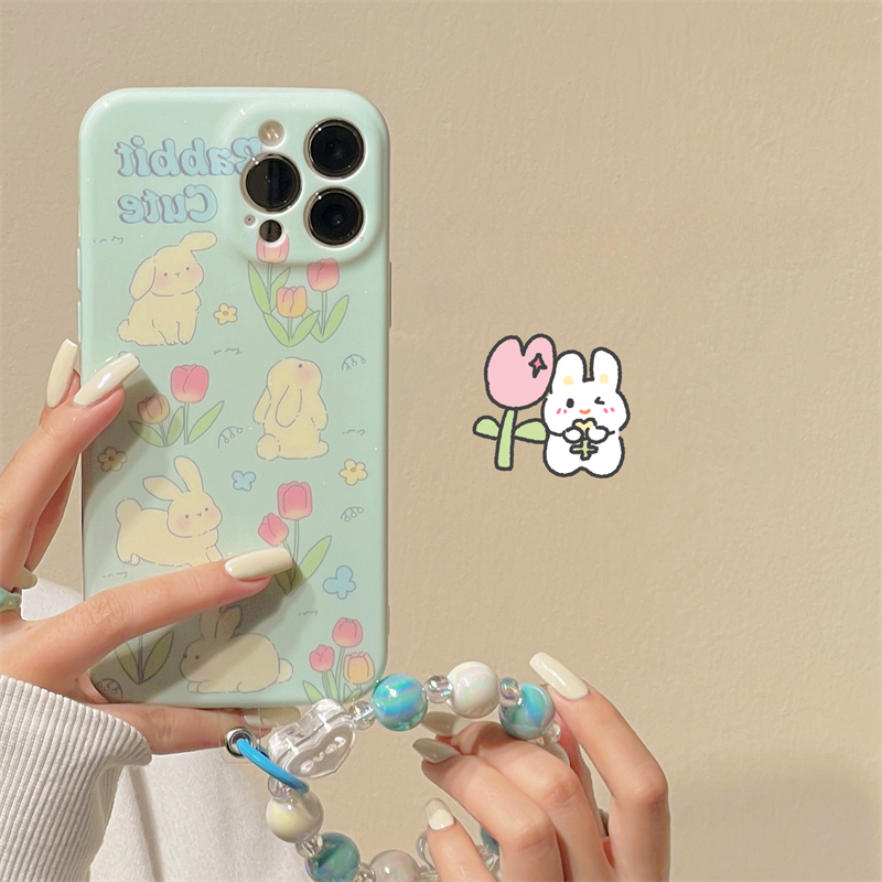 Blue Rabbit Flower Case