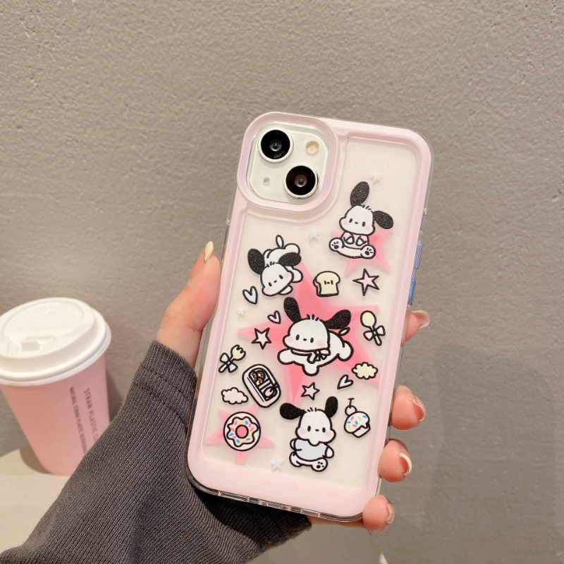 Patcha  Dog Print Transparent Case