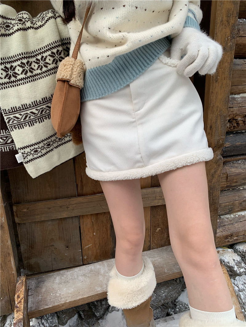 Cozy Corduroy Mini Skirt