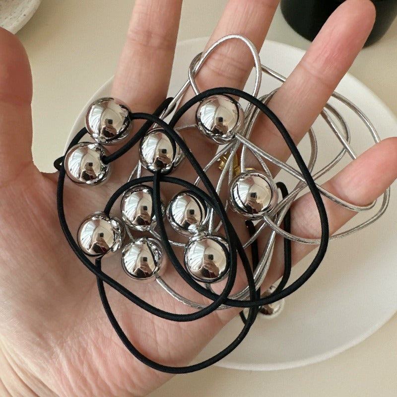 Elastic Hair Bands with Beads