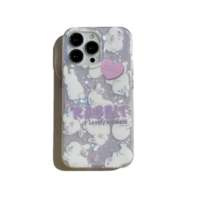 Lilac Shelllike Bunny Case