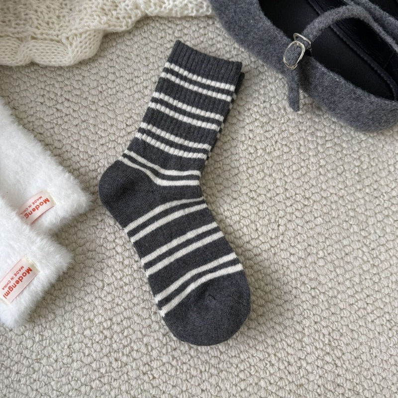 Cozy Critter Patterned Wool Socks