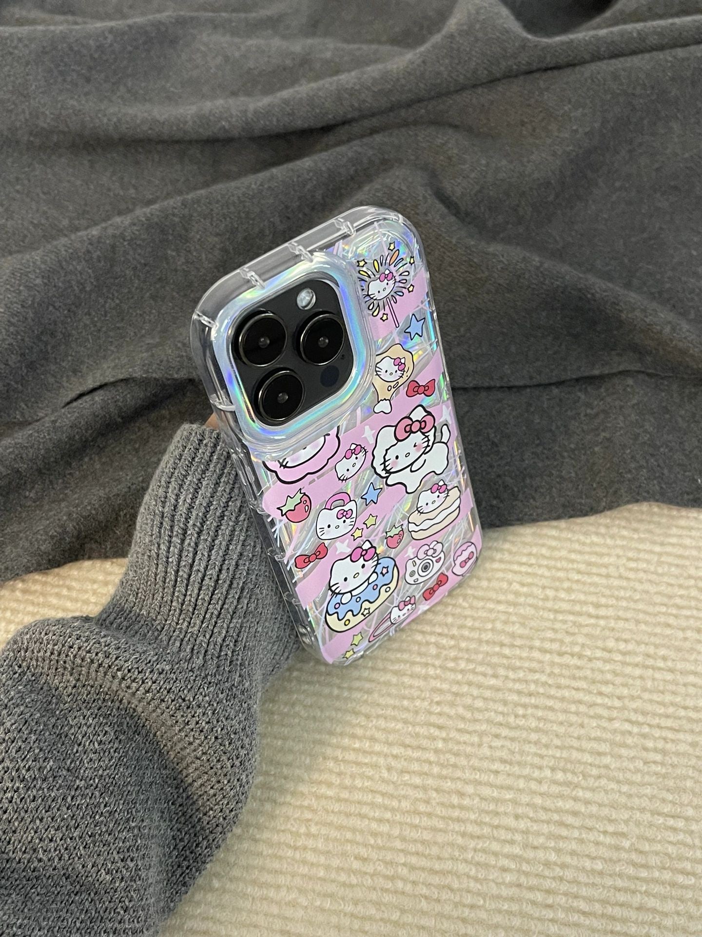 Laser Stripe Kitty Case