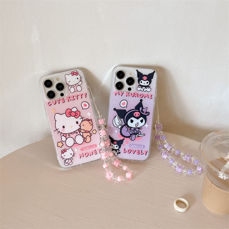 Kitty Kuromi Transparent Case