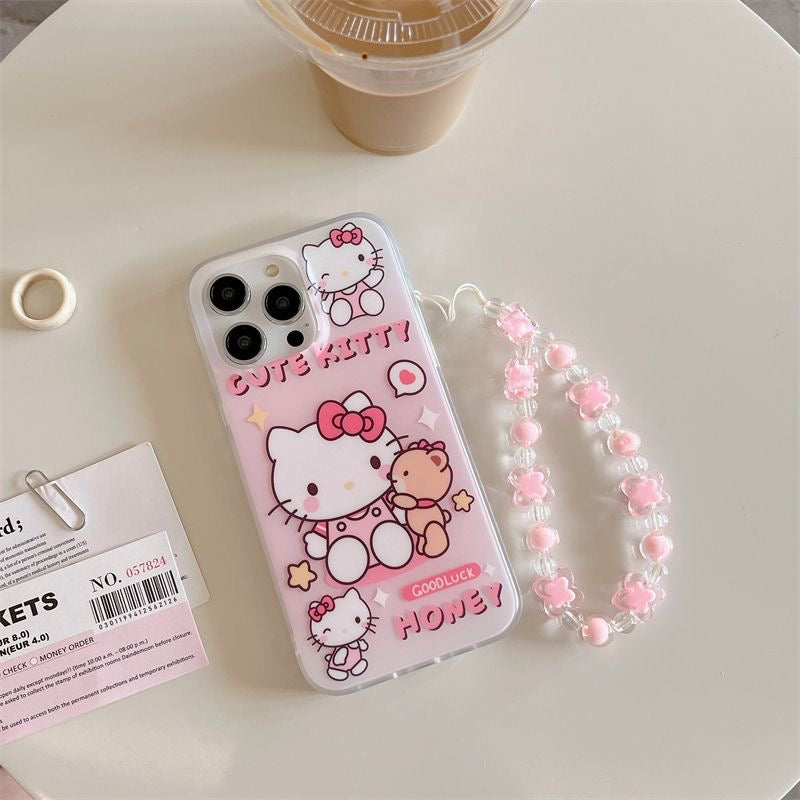 Kitty Kuromi Transparent Case