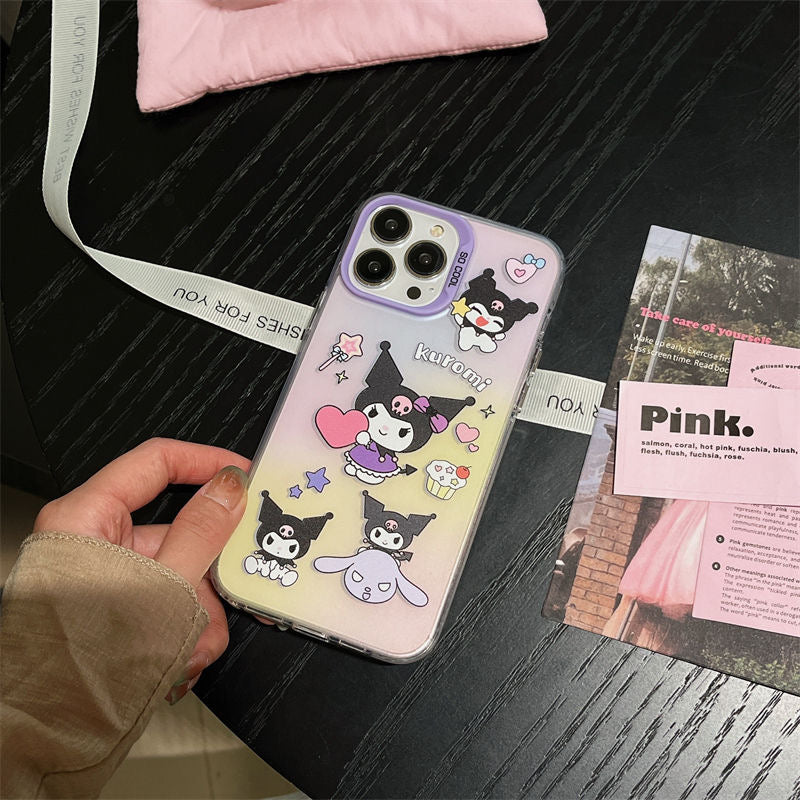 Purple Kuromi Gradient Case