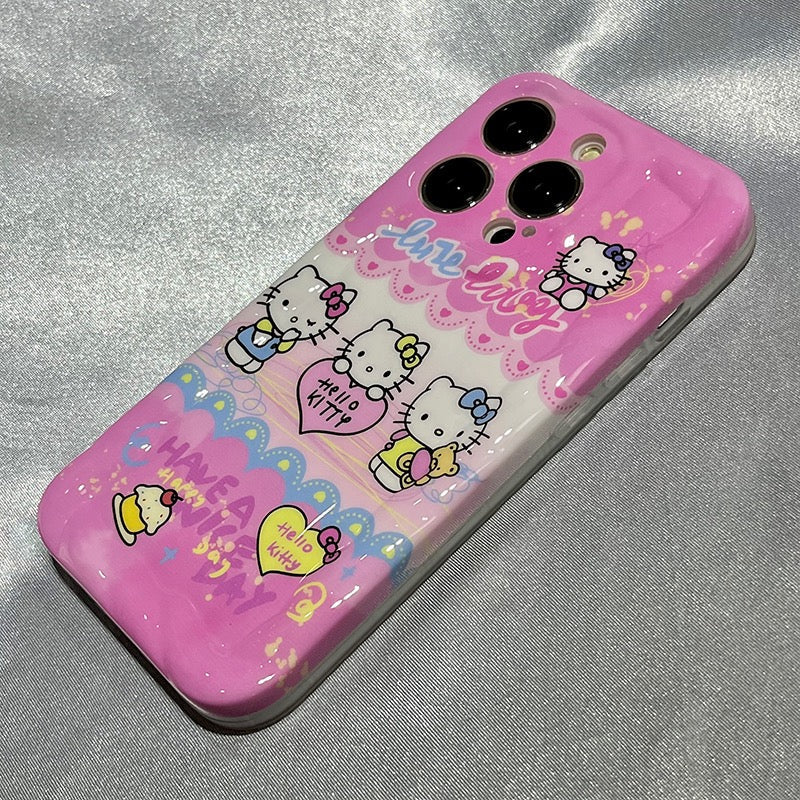 Pink Cute Kitty Case