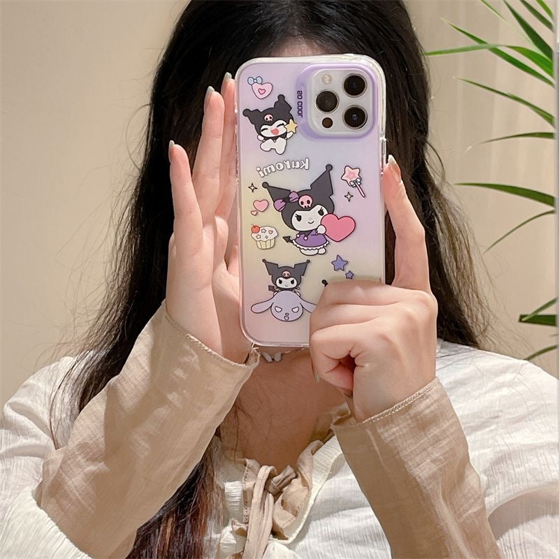 Purple Kuromi Gradient Case