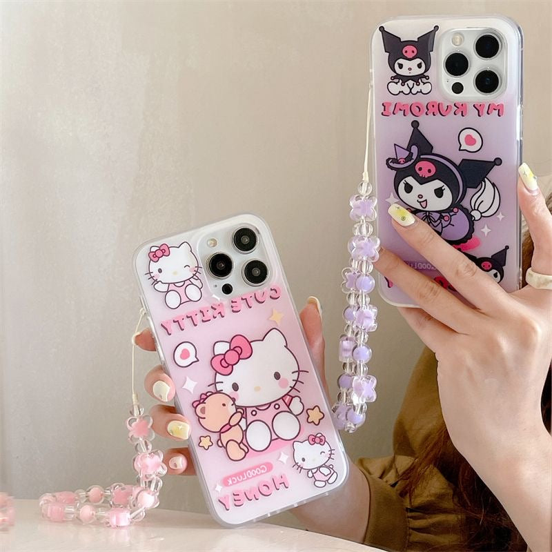 Kitty Kuromi Transparent Case