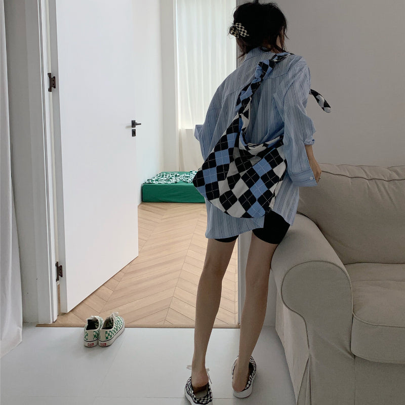 Argyle Canvas Bag