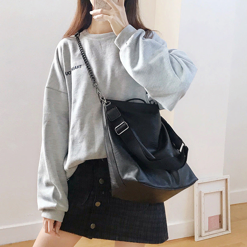Plain Chain Canvas Bag