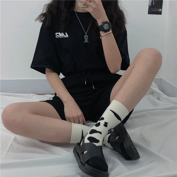 Cow spotted sock