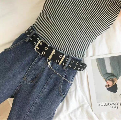 Double hole belt