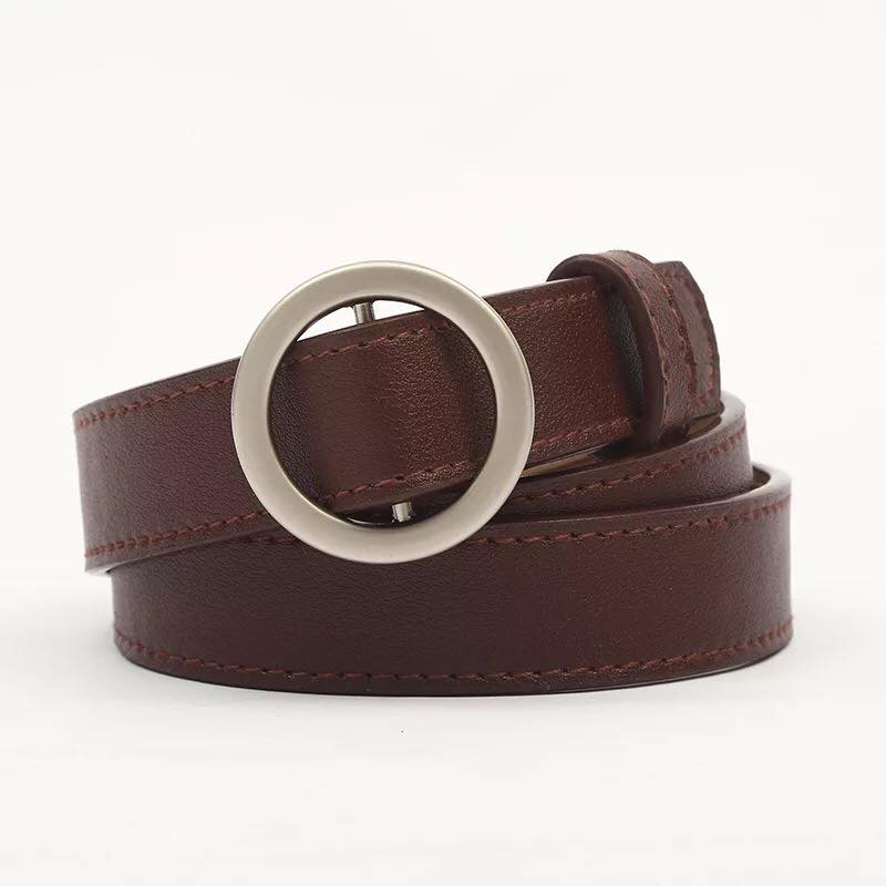 Basic round buckle belt