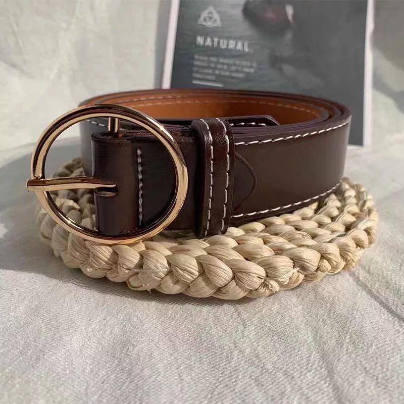 Round buckle belt