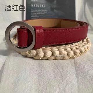 Basic round buckle belt
