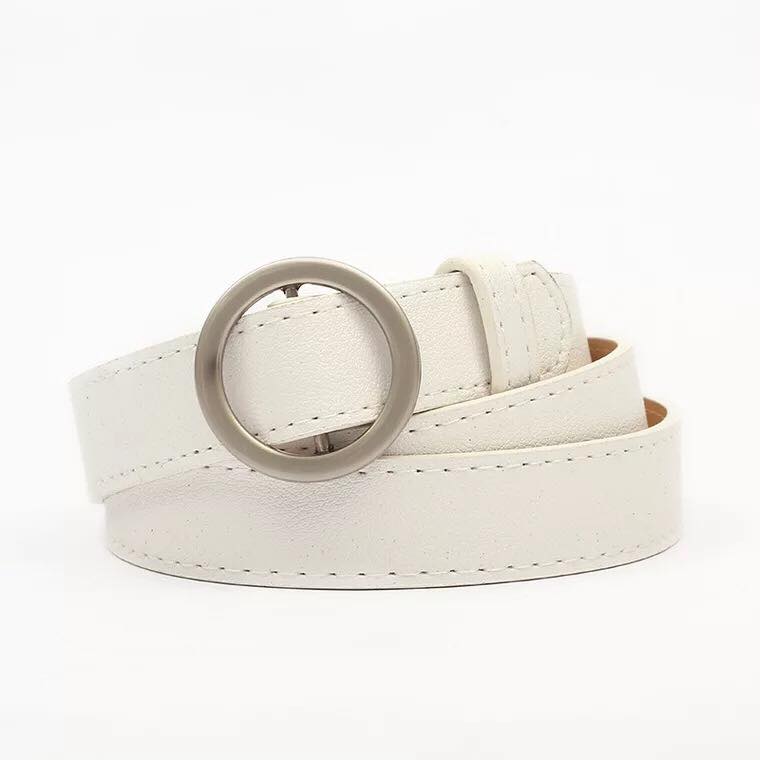 Basic round buckle belt