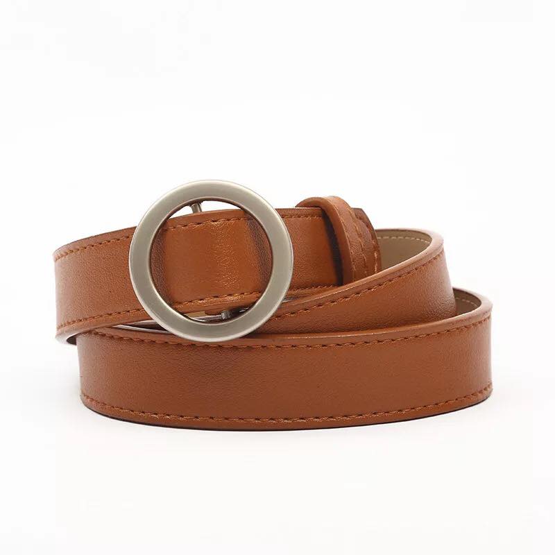 Basic round buckle belt