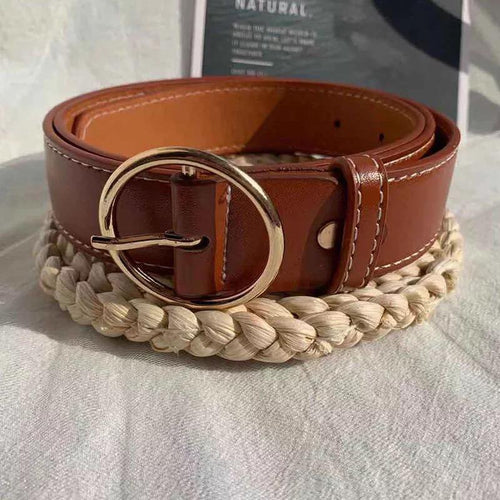 Round buckle belt