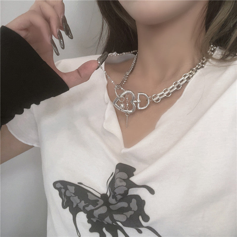 Heart D necklace