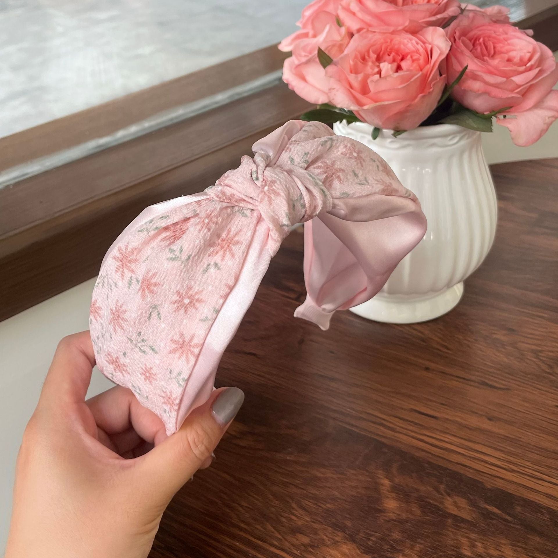 Pink Patchwork Hair Band