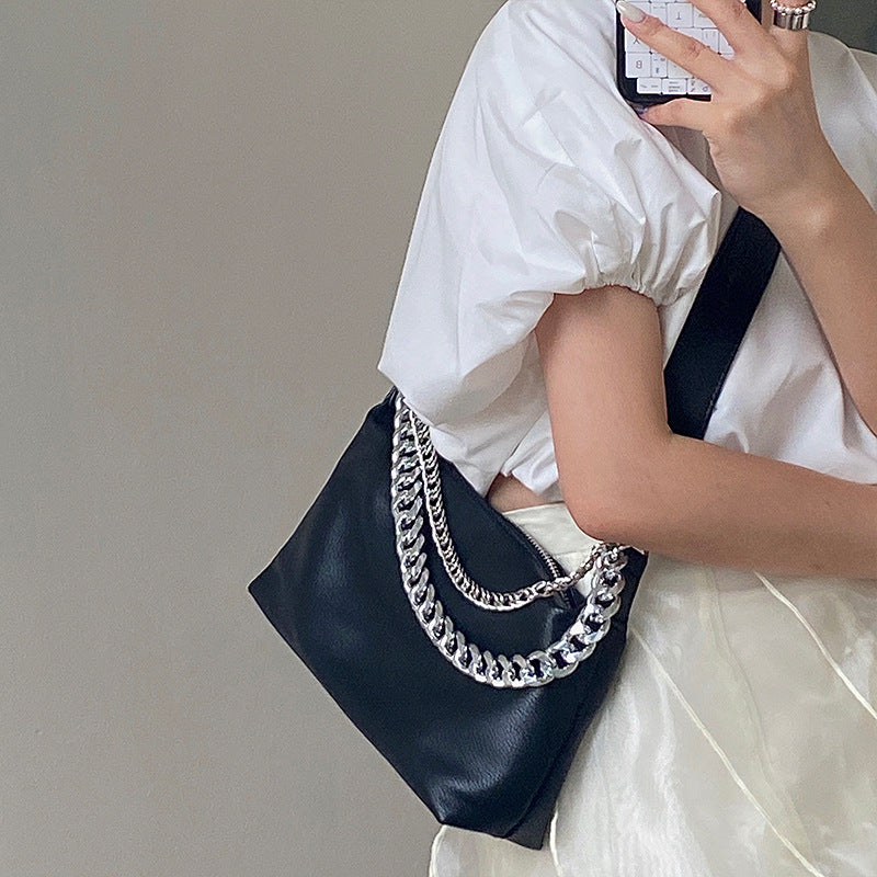 Simple Black Chain Bag