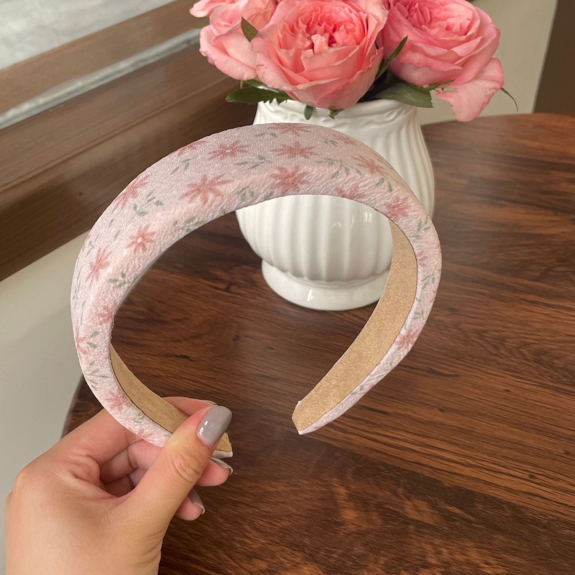 Pink Patchwork Hair Band