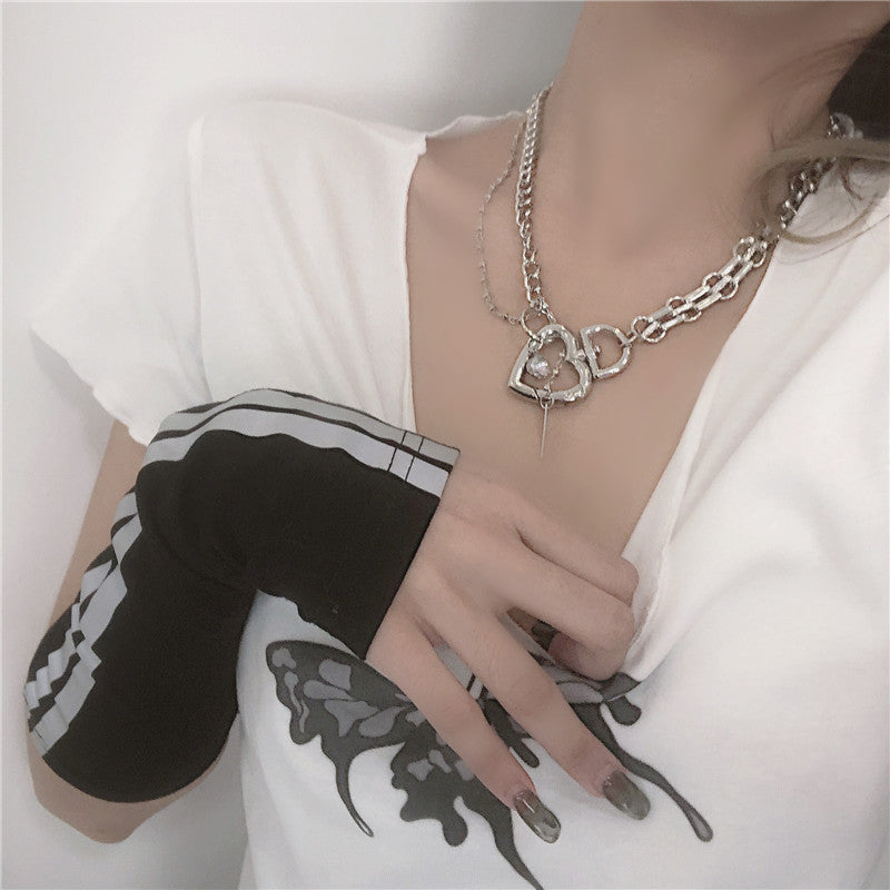Heart D necklace